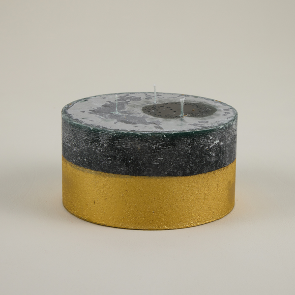 Winter Thyme, Gold-Dipped Multiwick Candle