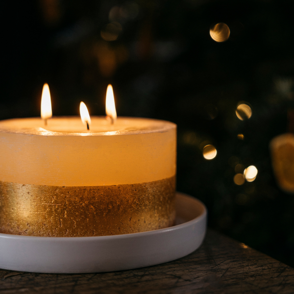 Inspiritus, Gold-Dipped Multiwick Candle