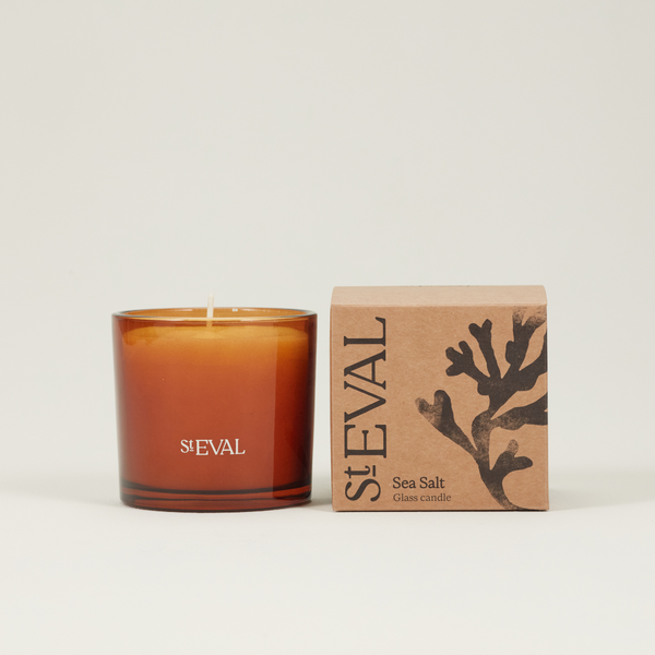 Sea Salt, Amber Glass Candle