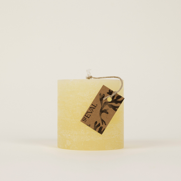 Sea Salt, Scented 3” x 3” Pillar Candle