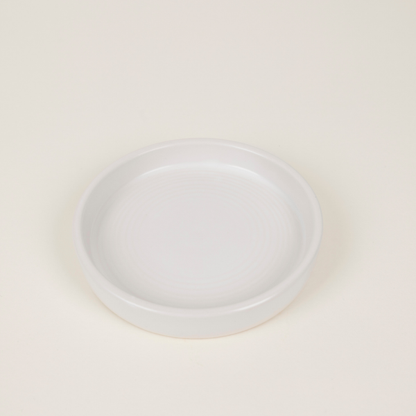 White Candle Plate, Small