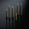 7/8" Olive Green Dinner Candles Gift Pack