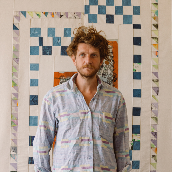 Portrait image of Ben Sanderson in his art studio