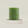 Geranium Leaf, Fragranced Coloured Pillar