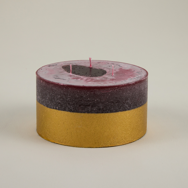 Figgy Pudding, Gold-Dipped Multiwick Candle