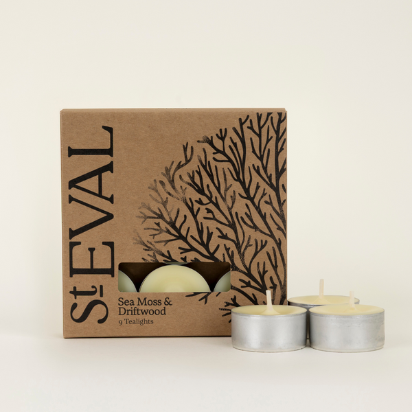 Sea Moss & Driftwood, Scented Tealights