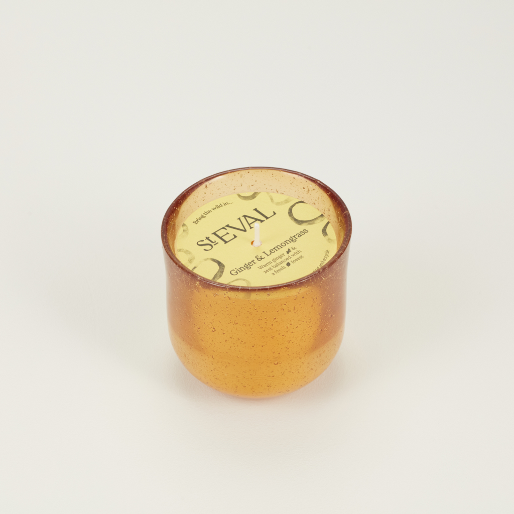 Ginger & Lemongrass, Sea Garden Glass Candle
