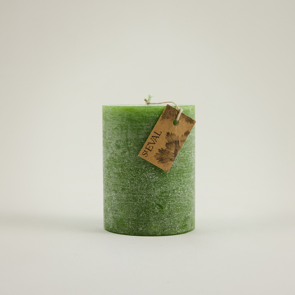 Geranium Leaf, Fragranced Coloured Pillar