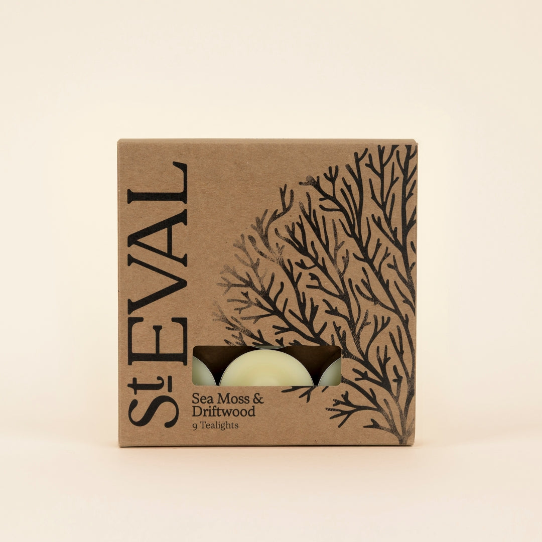 St. Eval Sea Moss & Driftwood Tealights