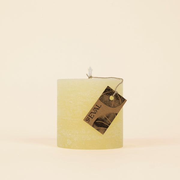 St Eval Sea Salt Scented Pillar Candle – 60-Hour Burn, 3x3 Inch, Cream Beige Home Decor