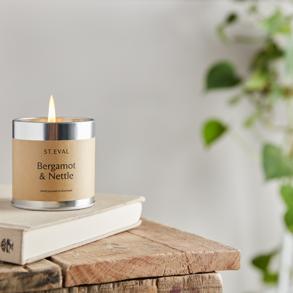 Bergamot & Nettle Scented Tin Candle ST. EVAL