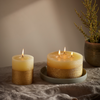 Inspiritus Scented Gold Dipped Pillar Candle