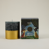 Winter Thyme, Gold-Dipped Pillar Candle