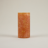 Orange & Cinnamon, Gold Marbled Pillar Candle