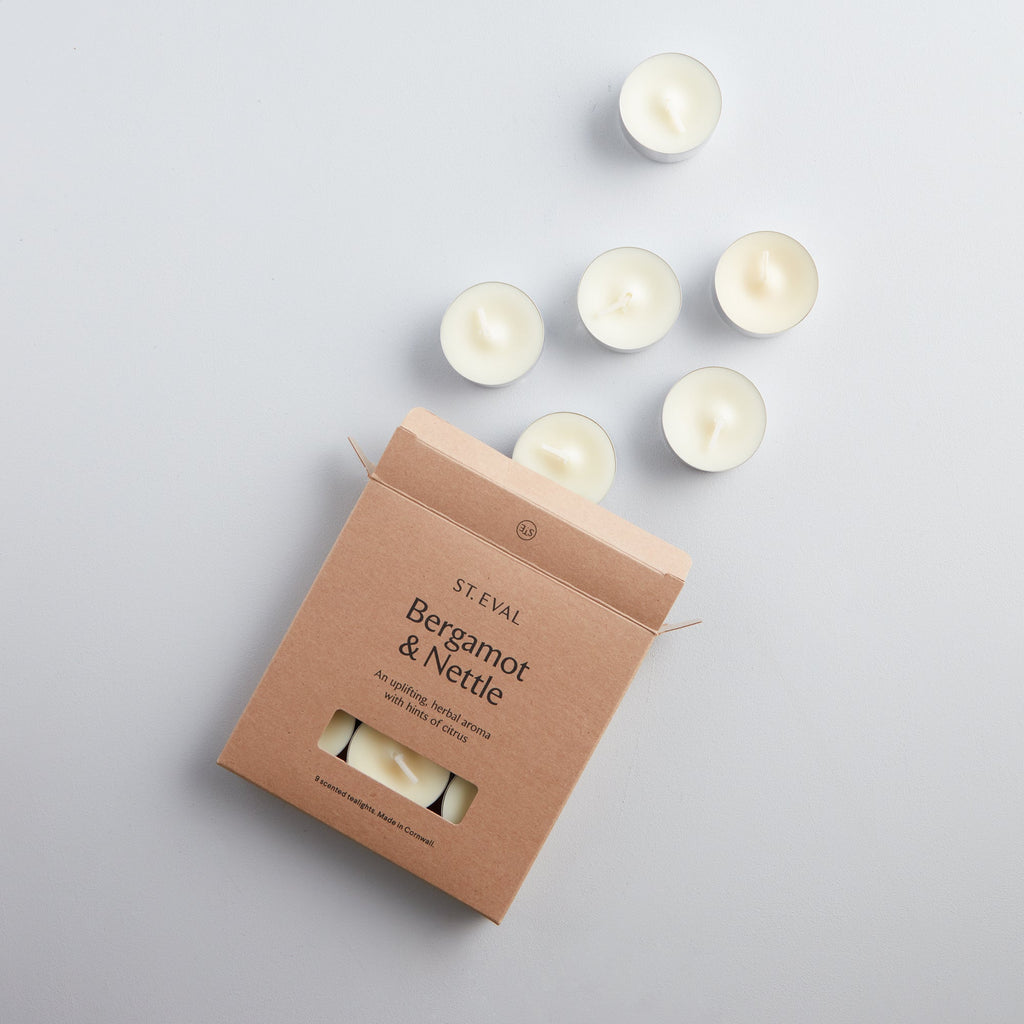 Bergamot & Nettle Scented Tealights ST. EVAL