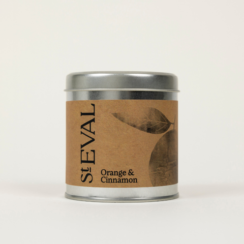 Orange & Cinnamon, Scented Tin Candle
