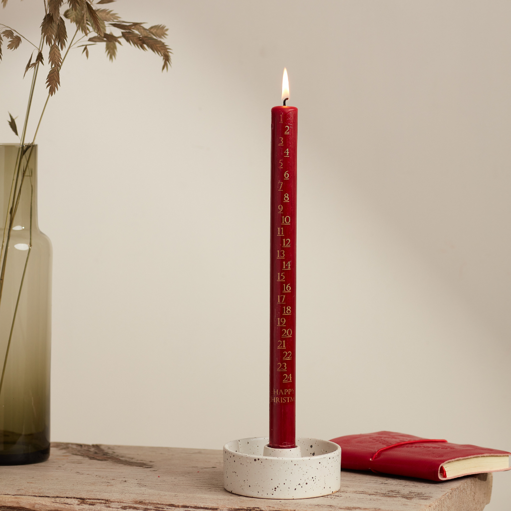 Red 7/8"x12" Advent Candles ST. EVAL