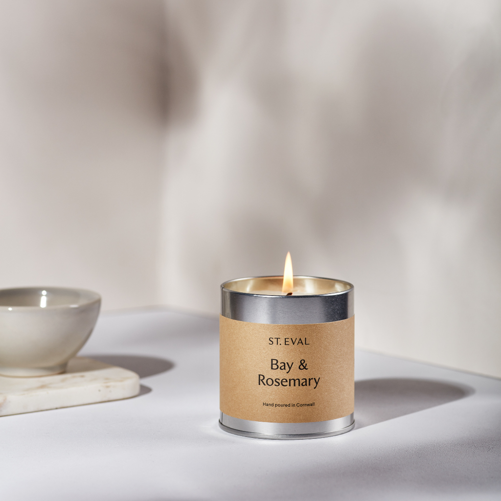 Bay & Rosemary Scented Tin Candle ST. EVAL