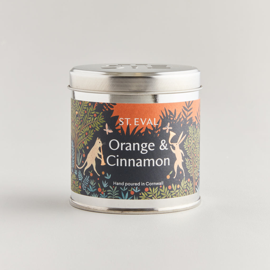 Orange & Cinnamon Christmas Scented Tin Candle