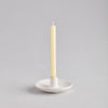 Matte White Mini  ½” Candle Holder