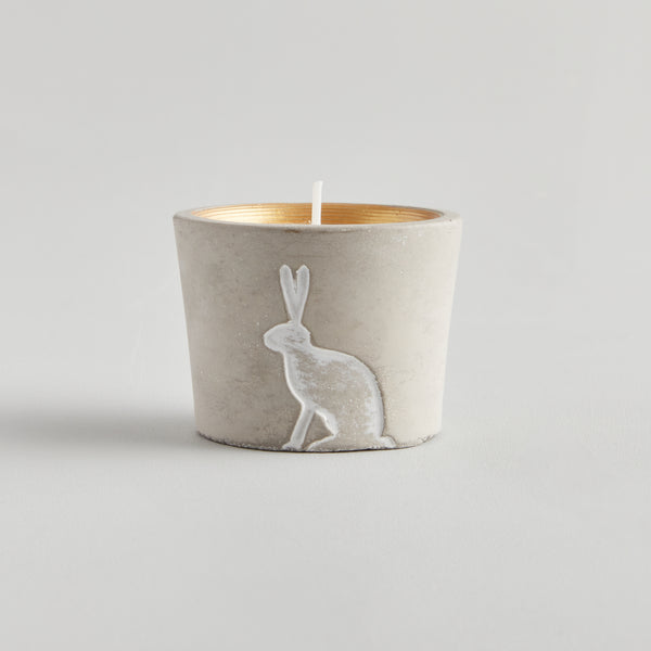 Winter Thyme, Winter Woodland Hare Candle