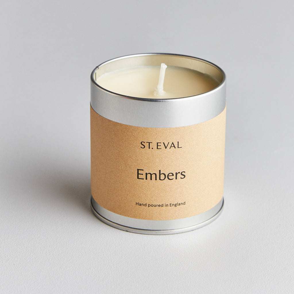 Embers Scented Tin Candle ST. EVAL