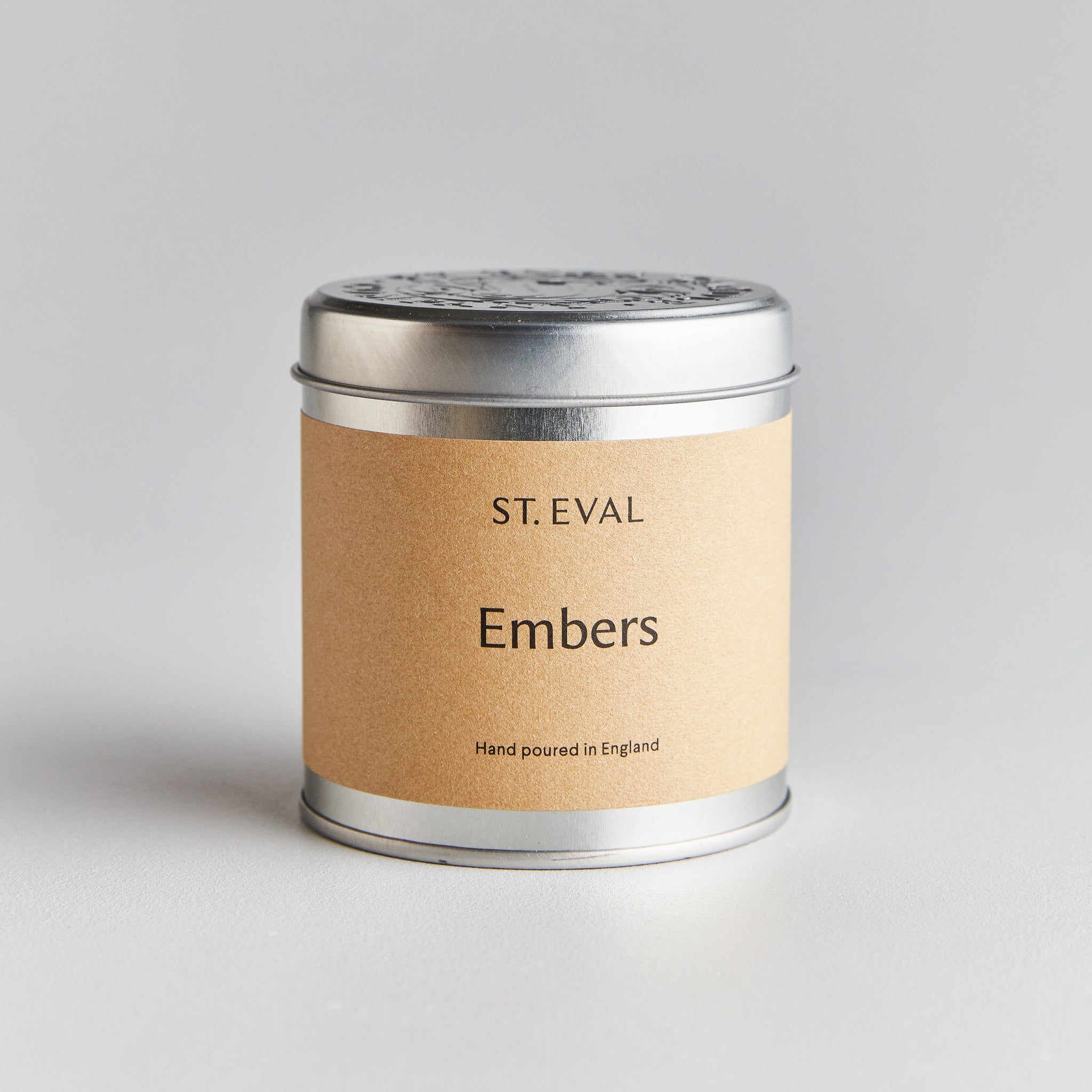 Embers Scented Tin Candle ST. EVAL